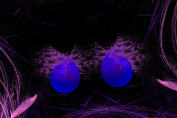 Colored abstract fractal pattern. Computer generated graphics.