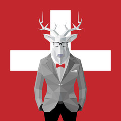 Switzerland deer