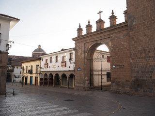 Fototapeta na wymiar Street in Cusco, Peru.