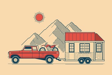 traveling vector background © Robert Filip