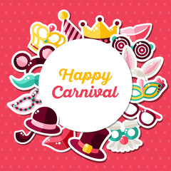 Carnival Invitation Concept with Circle Frame