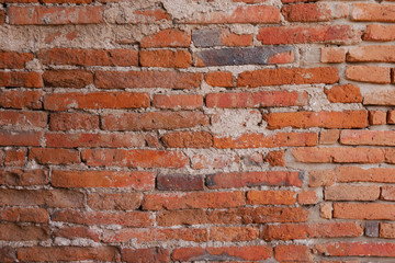Red brick wall texture background
