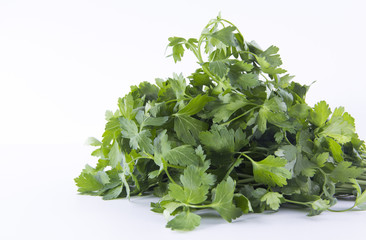 Obraz premium parsley on white backgorund