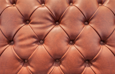 texture pattern of brown vintage leather mattress sofa