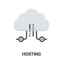 hosting icon concept