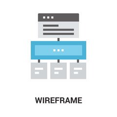 wireframe icon concept