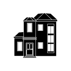 house urban expensive pictogram vector illustration eps 10