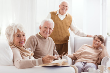 Pensioners of retirement home