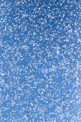 raindrops on a blue sky