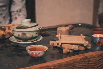 tea ceremony is performed by master