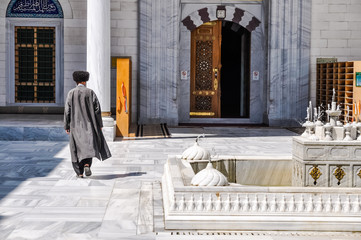 Walking man in Ashgabat