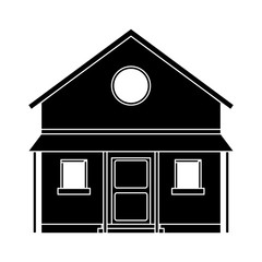 familiy house countryside pictogram vector illustration eps 10