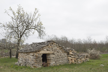 Steinhütte in Istrien