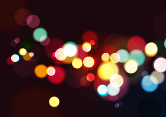 Abstract Christmas Lights Background