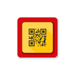 QR code button sign