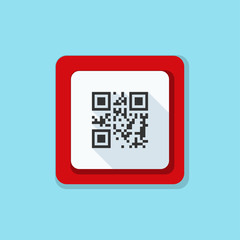QR code button sign