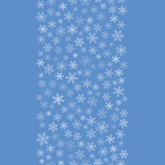 happy new year, line of snowflakes, pattern