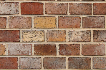 Fototapeta premium Texture - a wall from an old brick.