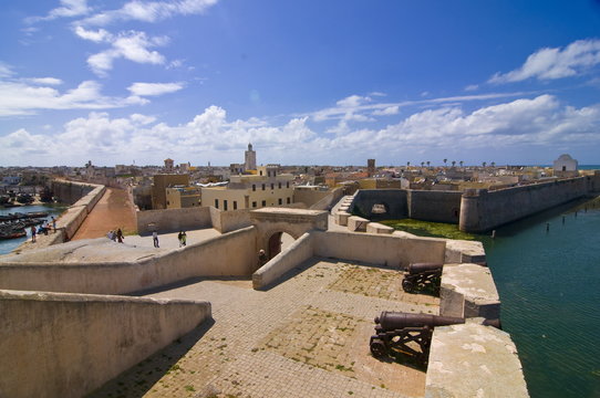 The Portuguese fortified city of Mazagan now called El Jadida, Morocco