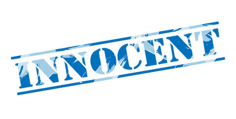 Fototapeta premium innocent blue stamp on white background