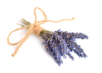 Small bouquet of a dried lavender.