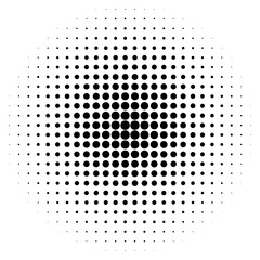 Grunge halftone vector background. Vintage dots texture