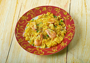Egyptian seafood rice