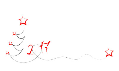 Christmas tree scribble 2017