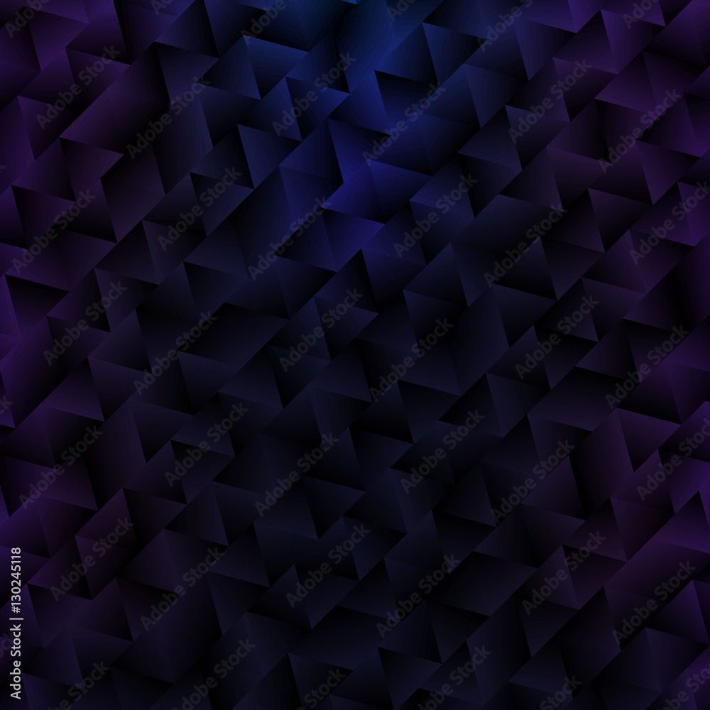 Poster black and purple abstract background with triangles