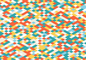 Modern Flat Isometry Background