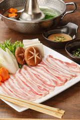 豚肉のしゃぶしゃぶ