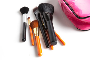 pennelli per make-up e vari accessori per il trucco professionale 