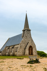 Fototapeta na wymiar Chapel in Etretat, Normandy, France