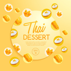 Thai Dessert : Vector Illustration