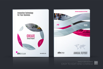 Business vector. Brochure template layout, cover design annual r