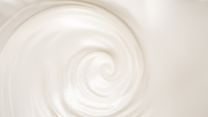 Sweet, delicious, milk background. 3d illustration, 3d rendering