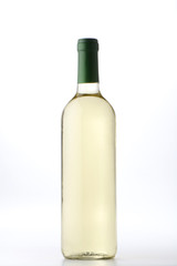 Botella de vino blanco