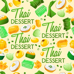 Thai Dessert : Vector Illustration
