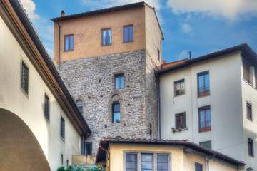 Fototapeta na wymiar old buildings in Florence