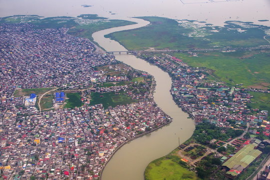Aerial of Davao, Mindanao, Philippines