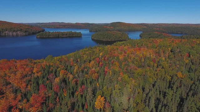4K Aerial video |
Algonquin Provincial Park at fall | Ontario Canada
