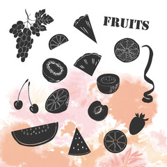 Background with fruit