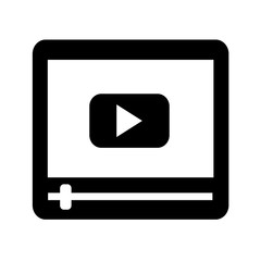 video player icon illustration design