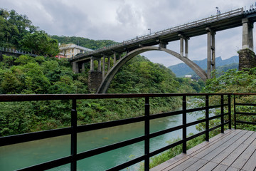 Fototapeta na wymiar HouTong Bridge at Cat Village