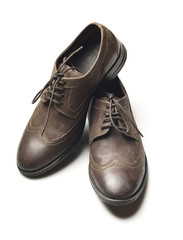 Men's Leather Shoe on White Background