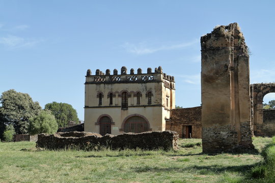 Der Fasiledas Palast von Gonder in &Auml;thiopien 