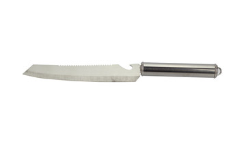 silver knife isolated with clipping path