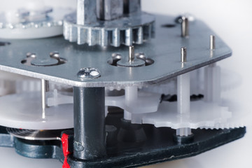 simple clockwork with plastic gears