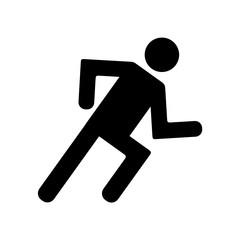 postać w biegu ikona