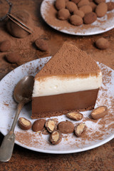 Piece of mousse cake